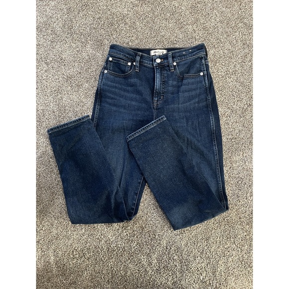 Madewell Denim - Madewell The Perfect Vintage Jean Straight Blue Denim Jeans Button Zip 5-Pocket